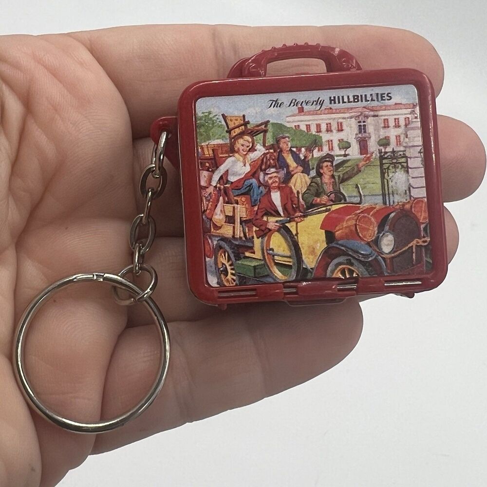 Vintage 1998 The Beverly Hillbillies Mini Lunchbox & Thermos & Apple Keychain - Picture 4 of 12
